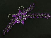 Crystal Brooch #BR-09-purple