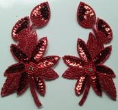 Sequin applique #SA-05-red